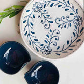 Floral Round Pasta Serving Platter